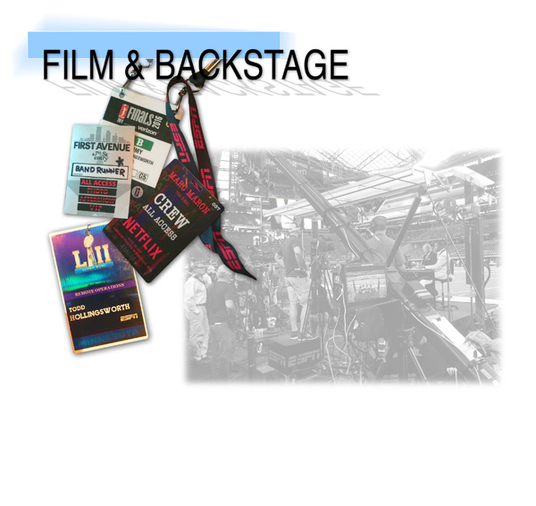 film and backstage